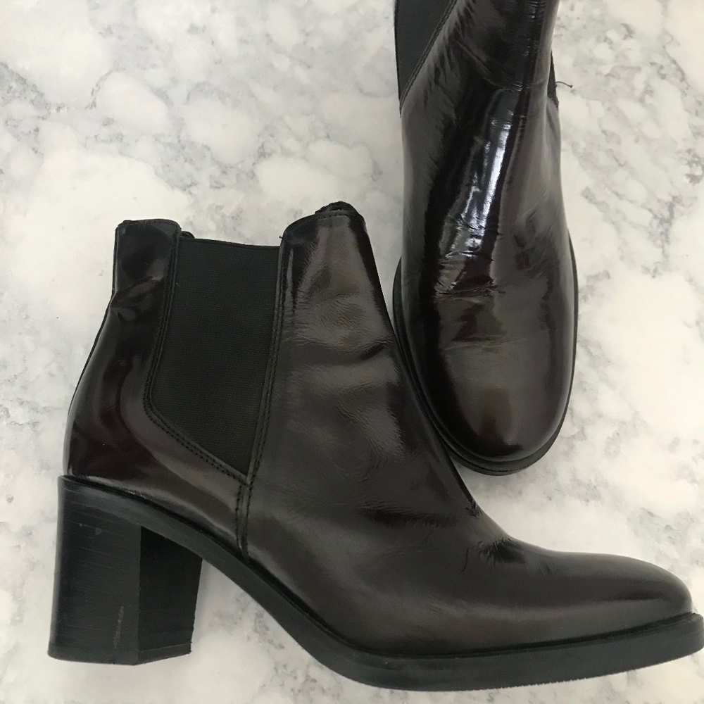 Italian Designer Leather boots size 6
